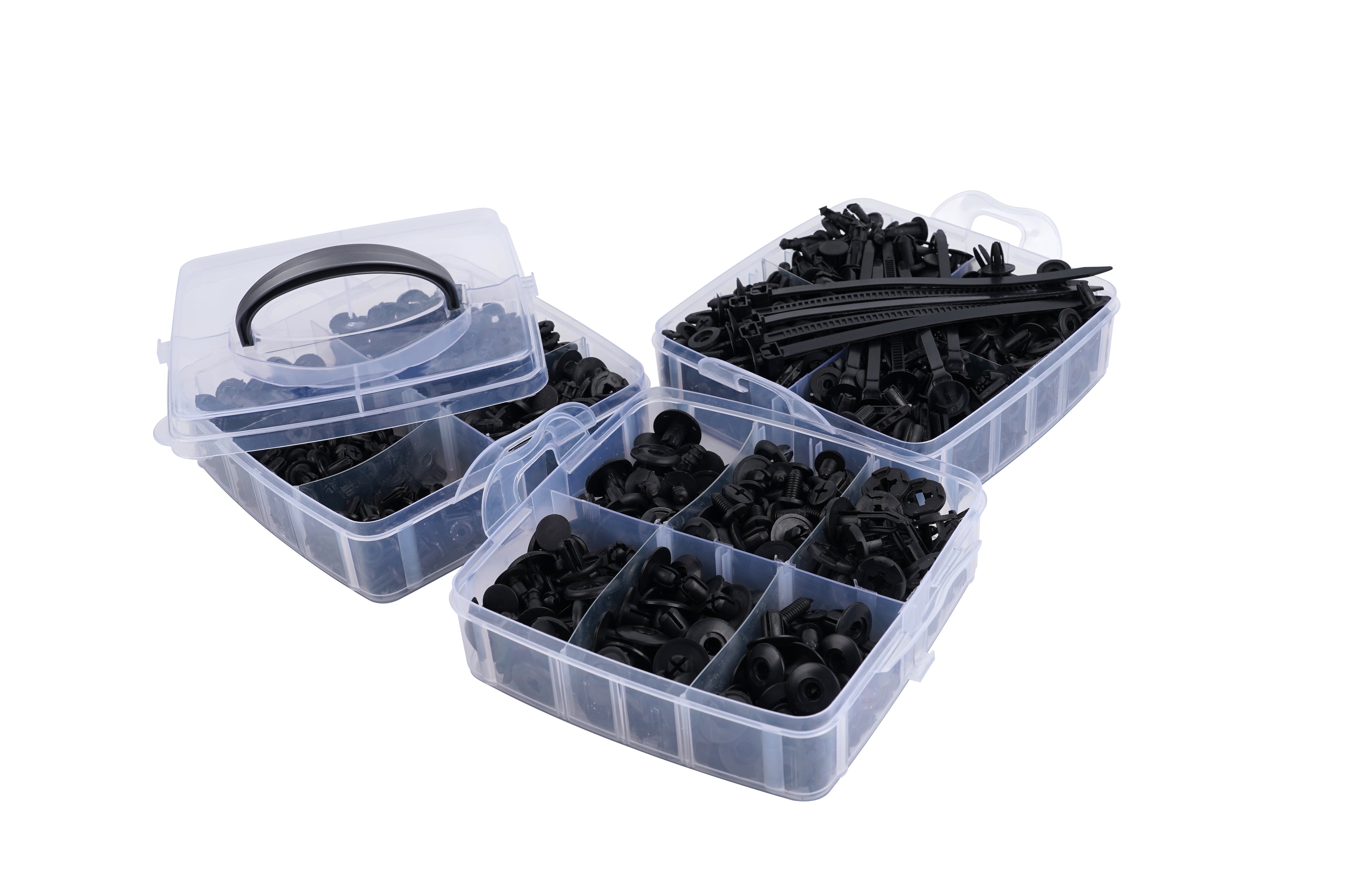 Kabelbinder / Clips-Set 630-teilig