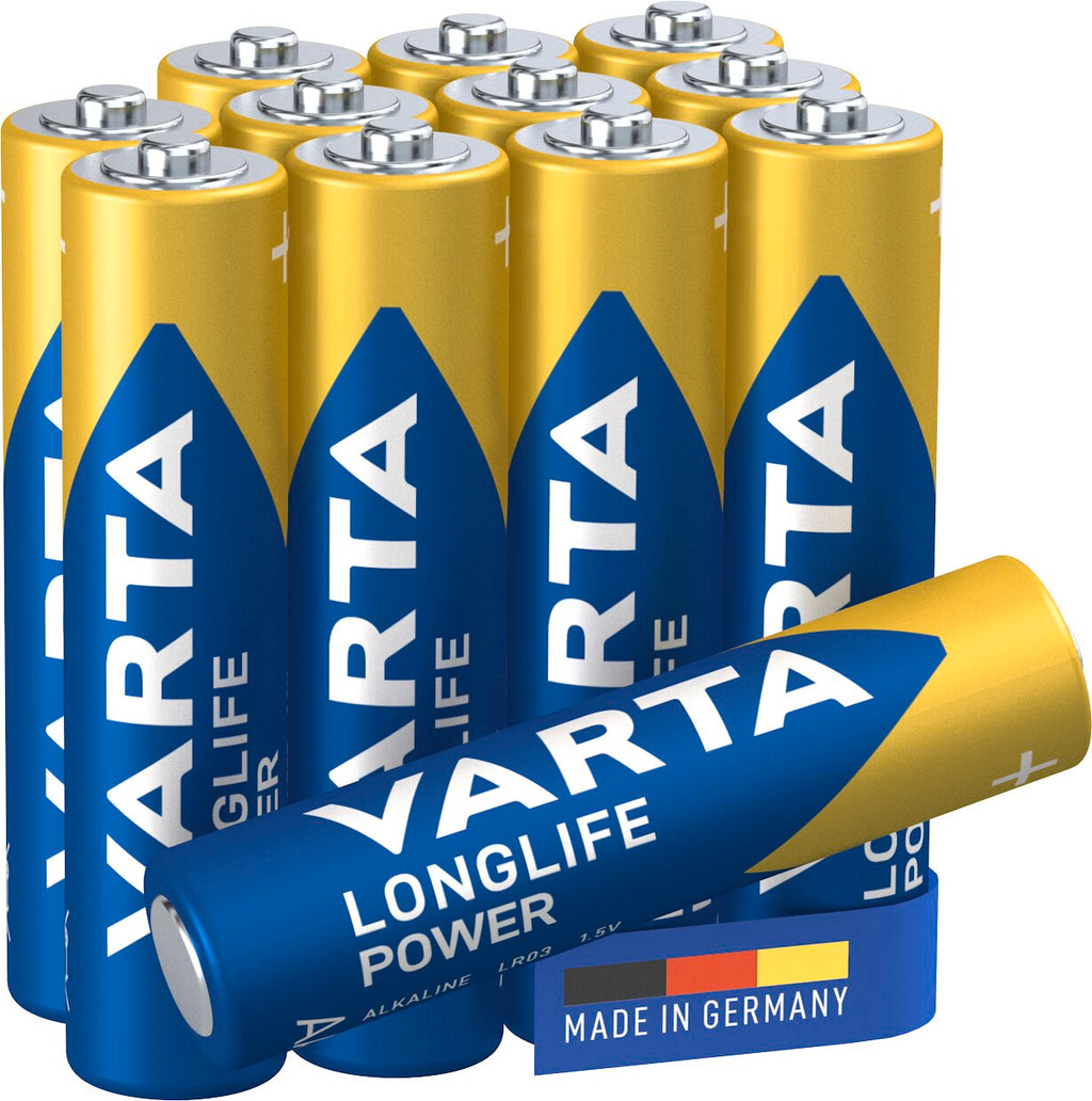 12 Longlife Power AAA Batterien