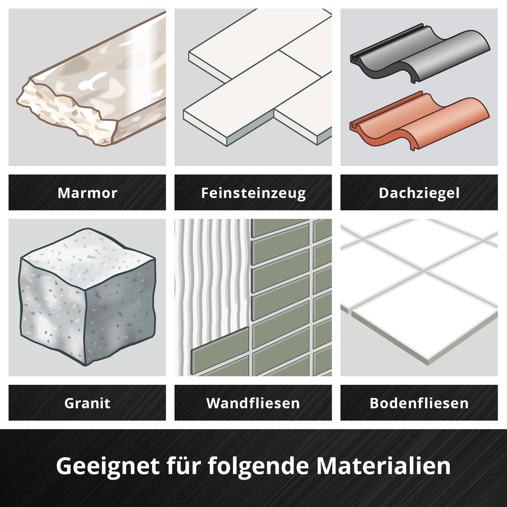 HM-Fliesenbohrer-Set 4-tlg.