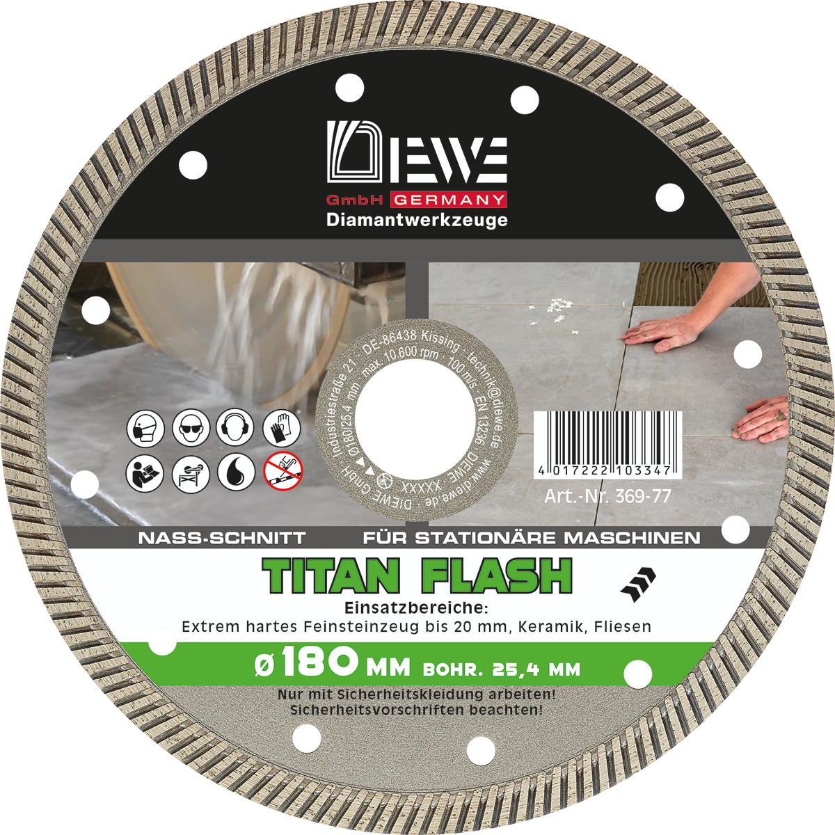 Diamanttrennscheibe Titan Flash
