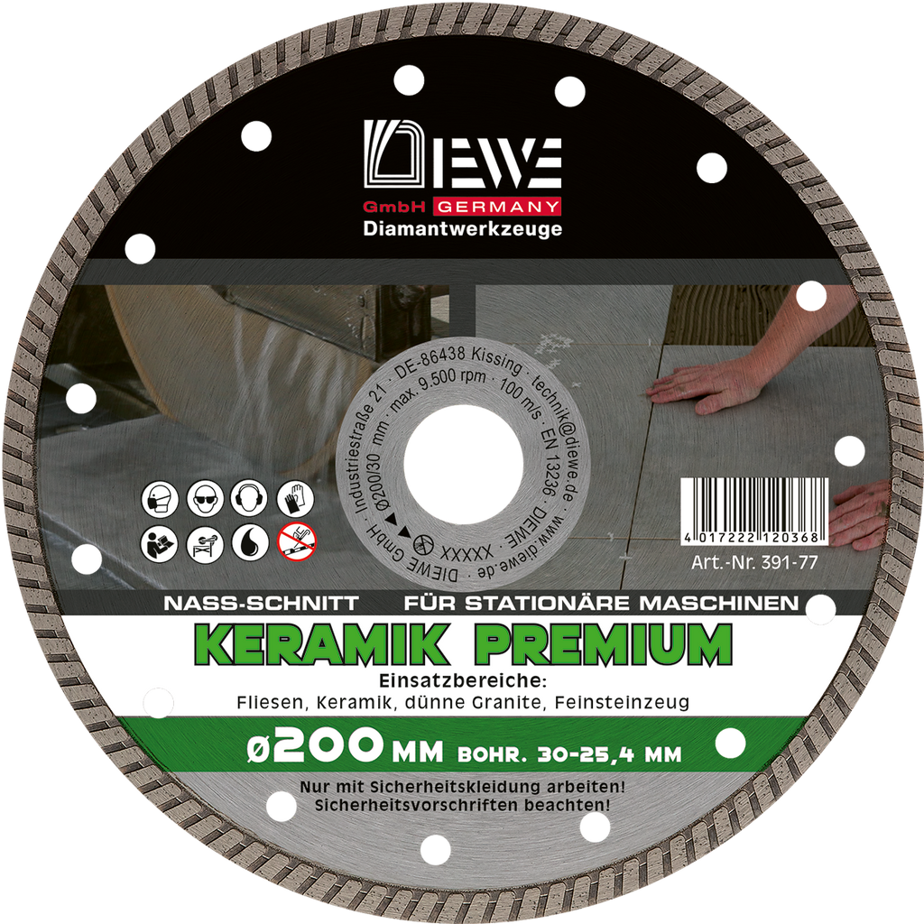 Diamanttrennscheibe KERAMIK Turbo Fine 200