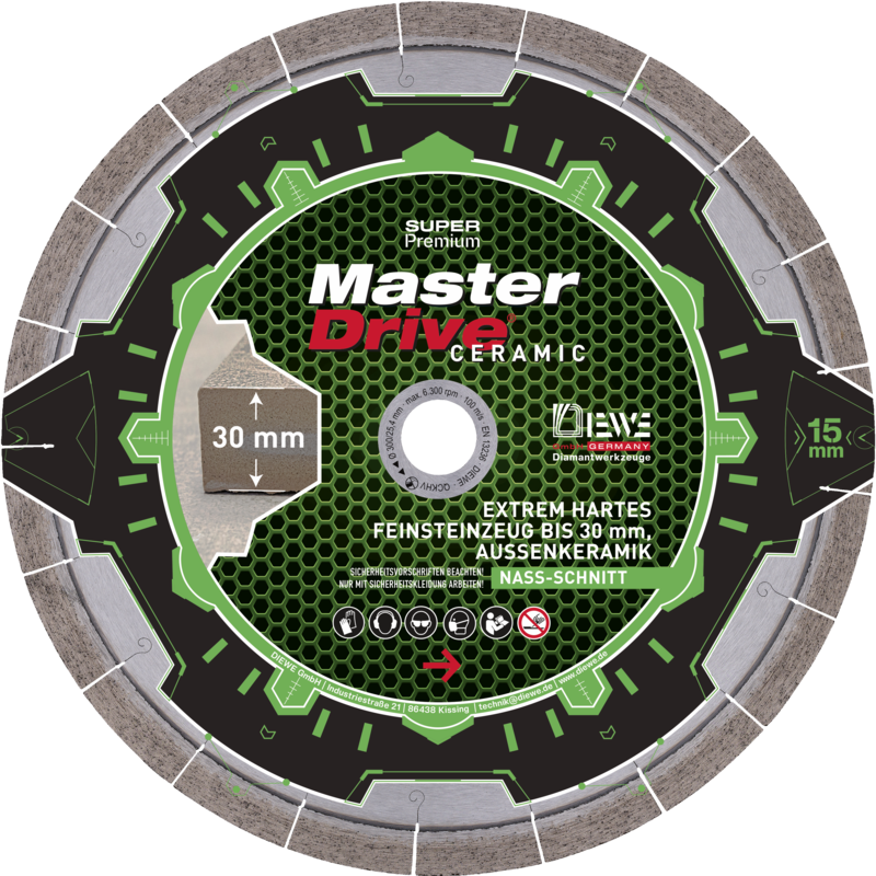 Diamanttrennscheibe Master Drive Ceramic 300 mm