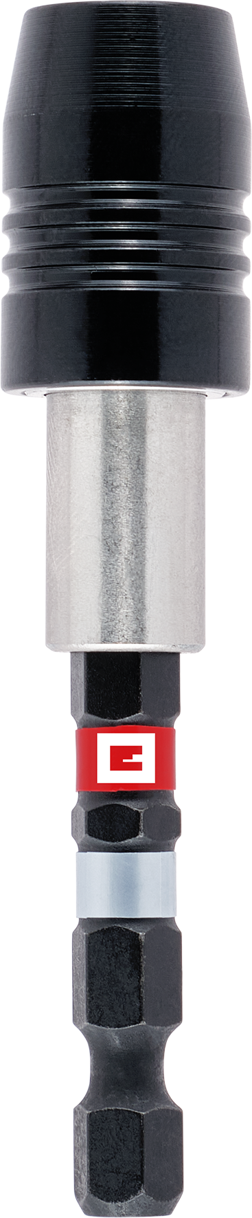 Impact-Schnellwechselbithalter mit Doppel-Torsion, 1/4" E 6.3 Schaft, 75 mm