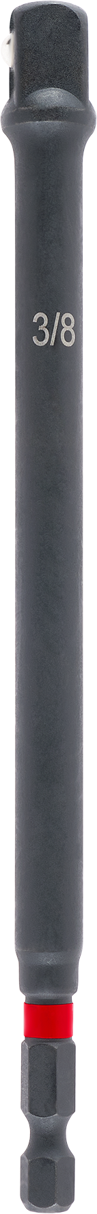 Impact-Steckschlüssel-Adapter mit 1/4" E 6.3 Schaft, 150 mm, 3/8“