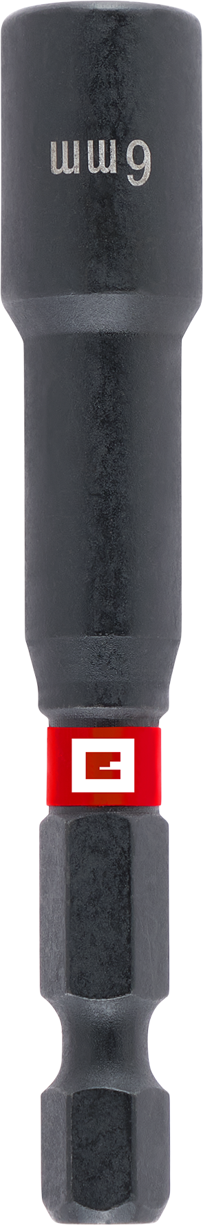 Magnetische Impact-Sechskant-Steckschlüssel mit 1/4" E 6.3 Schaft, 6 mm