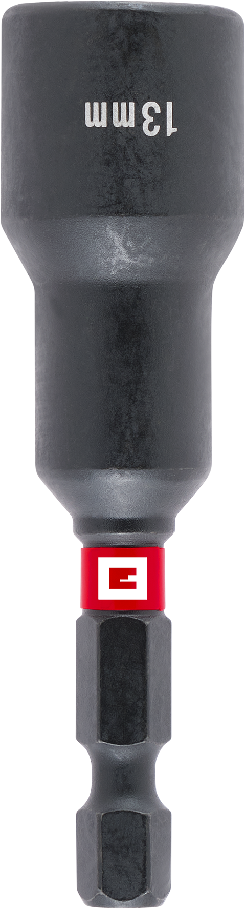 Magnetische Impact-Sechskant-Steckschlüssel mit 1/4" E 6.3 Schaft, 13 mm