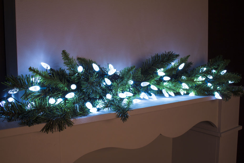 Lichterkette 120 LED weiß 12 m