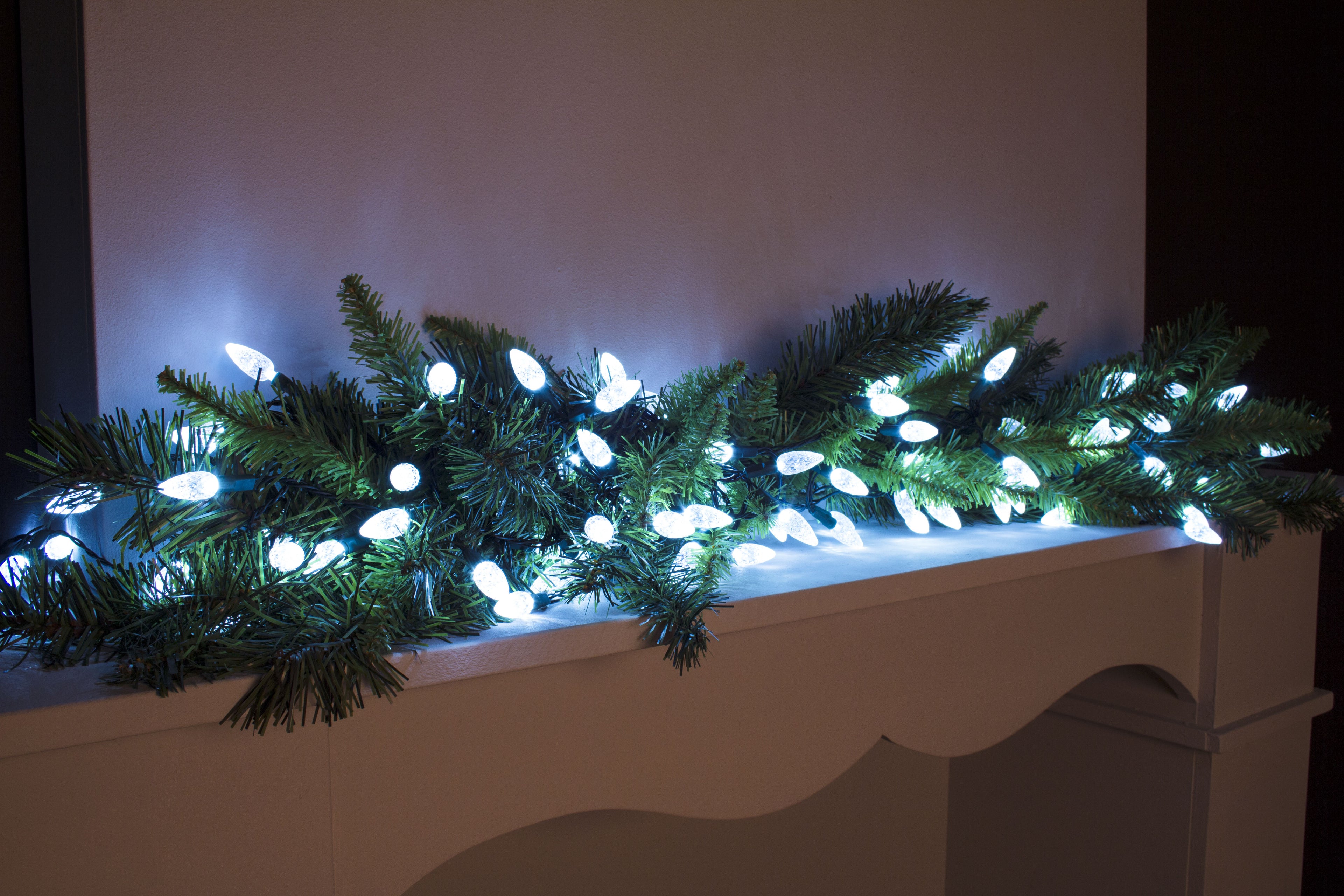 Lichterkette 120 LED weiß 12 m