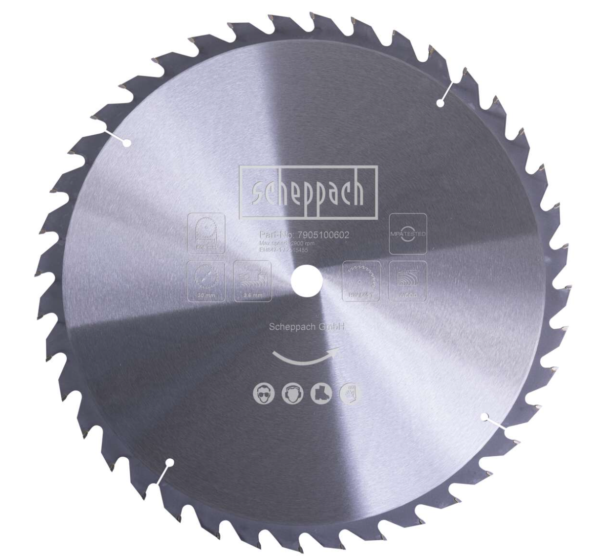 HM-Kreissägeblatt Ø 500 x 30 x 3,6 x 2,6 mm / 40 Z