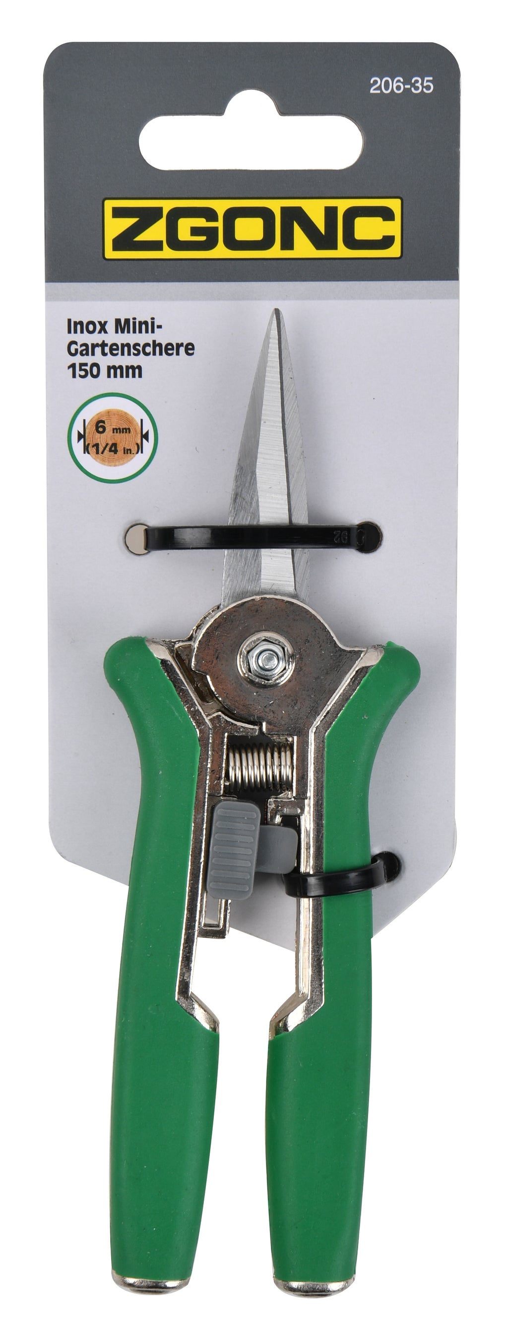 Inox Mini-Gartenschere 150 mm