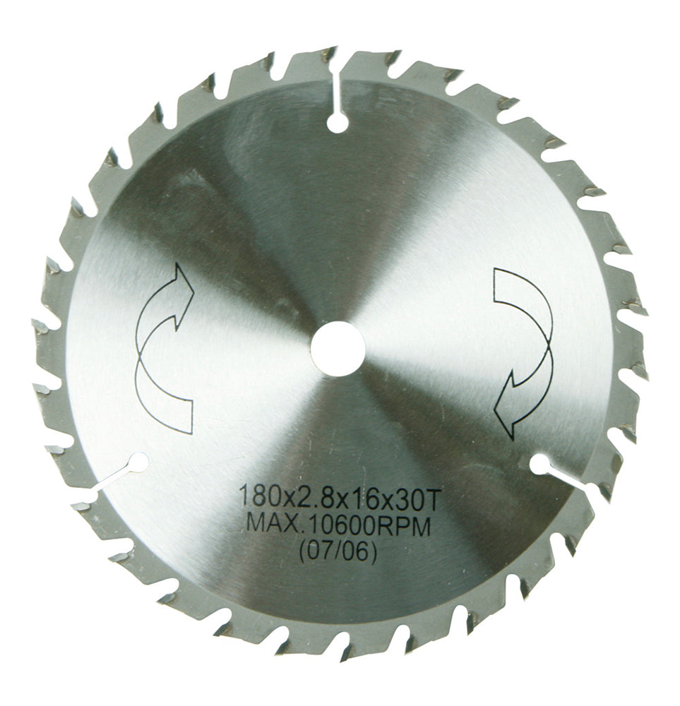 HM-Sägeblatt 180 x 16 mm Ø, 30 Zähne