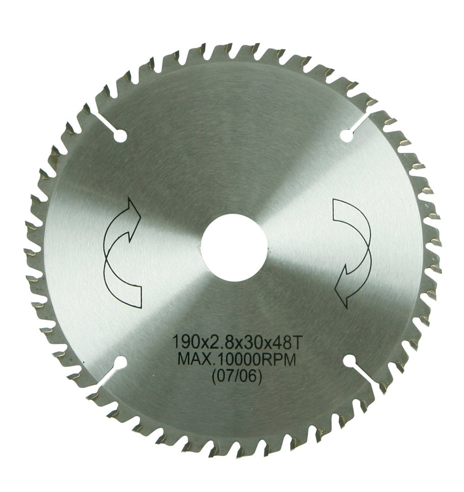 HM-Sägeblatt 190 x 30/20/16 mm Ø, 48 Zähne