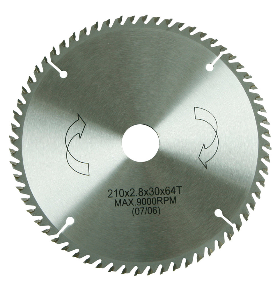 HM-Sägeblatt 210 x 30/25 mm Ø, 64 Zähne