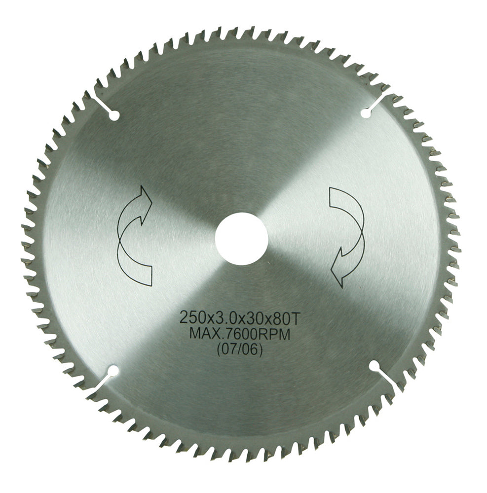 HM-Sägeblatt 250 x 30 mm Ø, 80 Zähne