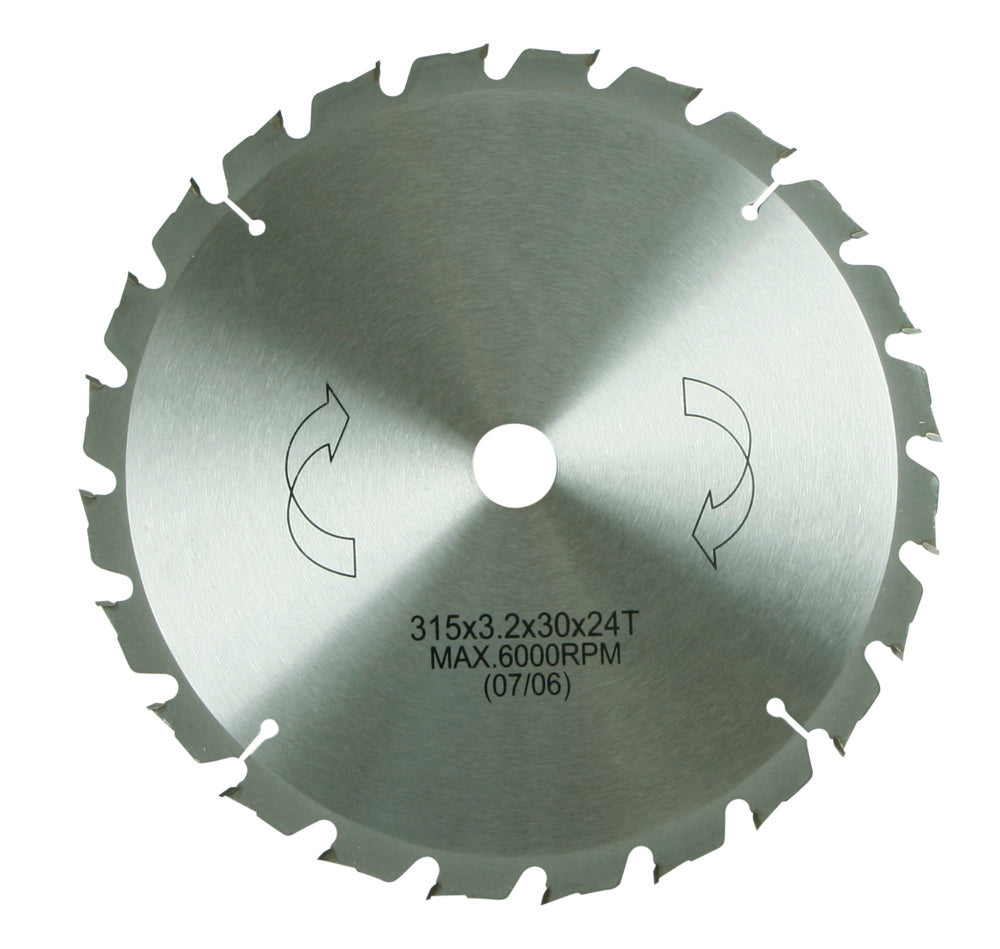 HM-Sägeblatt 315 x 30 mm Ø, 24 Zähne