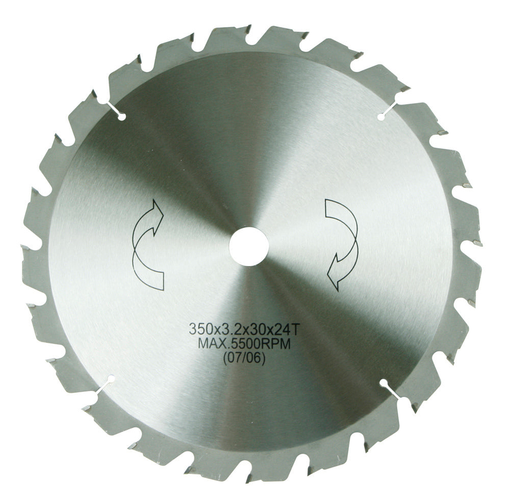 HM-Sägeblatt 350 x 30 mm Ø, 24 Zähne