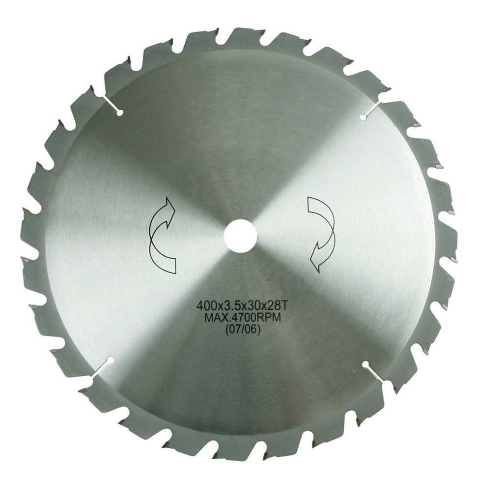HM-Sägeblatt 400 x 30 mm Ø, 28 Zähne