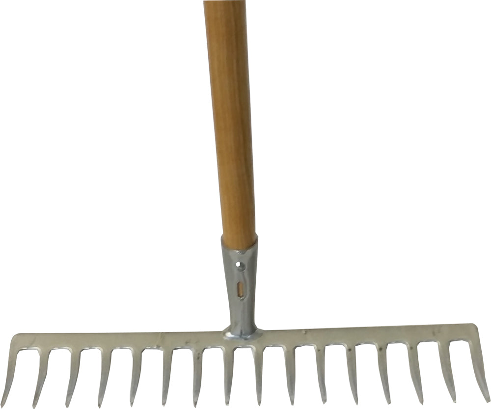 Gartenrechen 40 cm, 16 Zinken