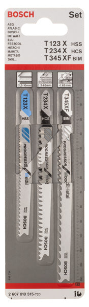 3-teiliges Stichsägeblatt-Set