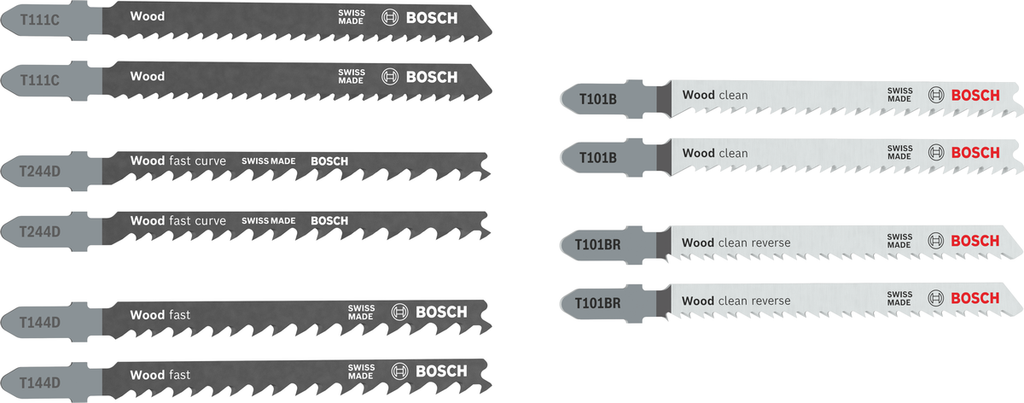 10 Stichsägeblatter Holz Basic