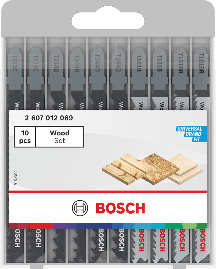 10 Stichsägeblatter Holz Basic