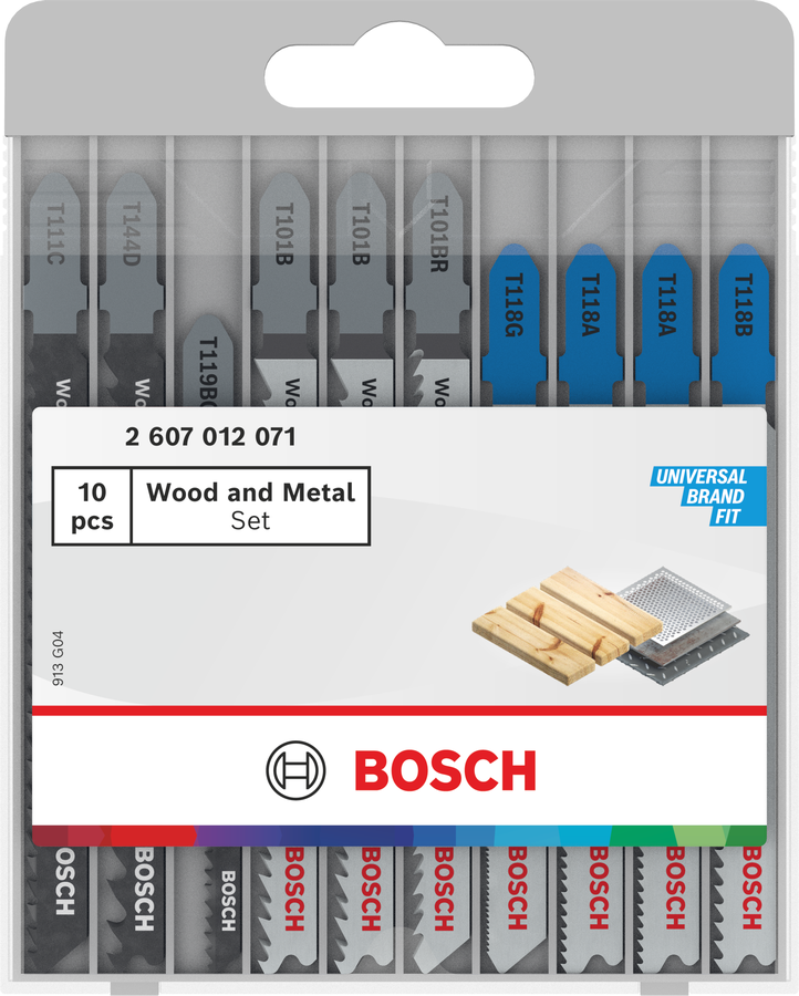 10 Stichsägeblätter Holz + Metall