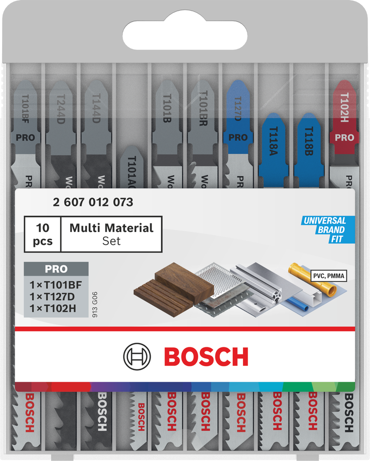 10 Stichsägeblätter Multi Material