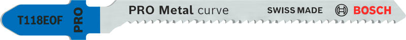 5 Stichsägeblätter PRO Metal curve T118EOF 83 mm