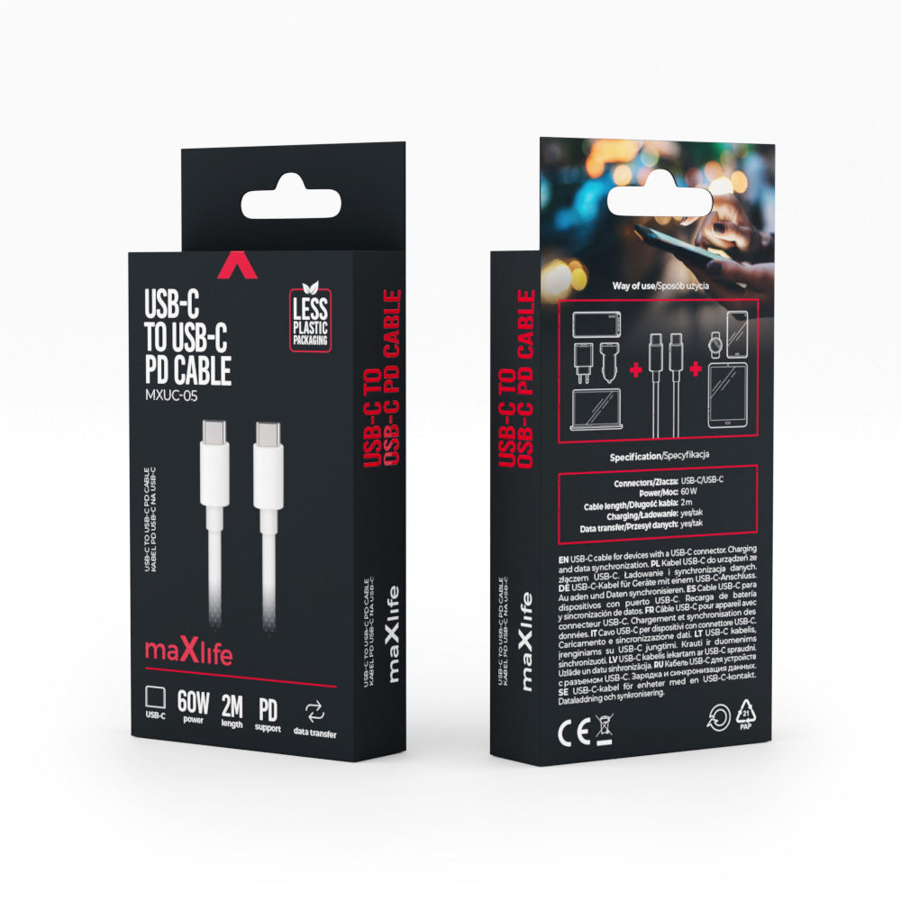 USB-C Kabel 2 m 2A Weiß