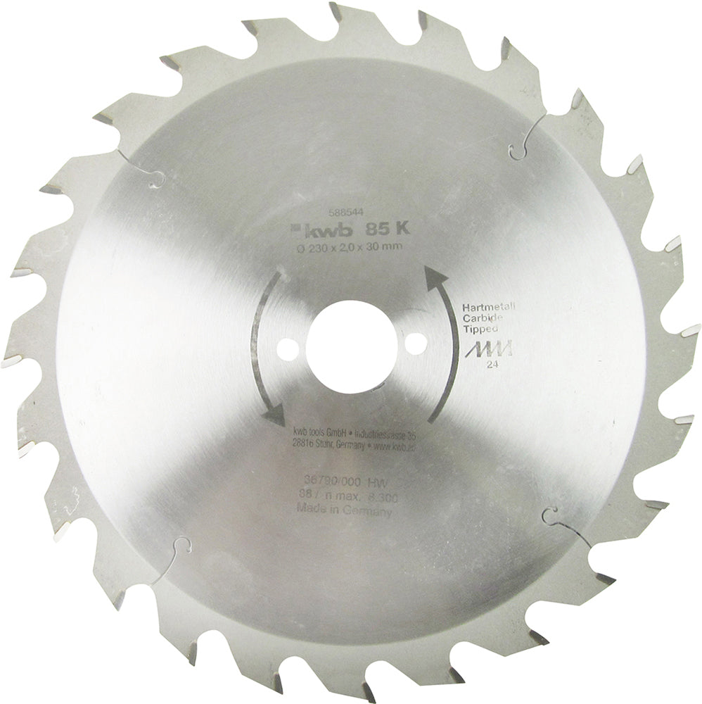 HM-Sägeblatt 230 x 30 mm Ø, 24 Zähne