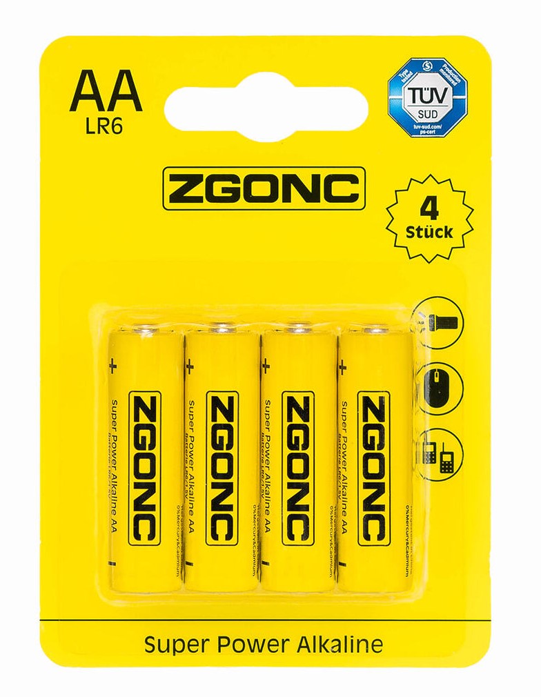 4 Batterien Mignon AA