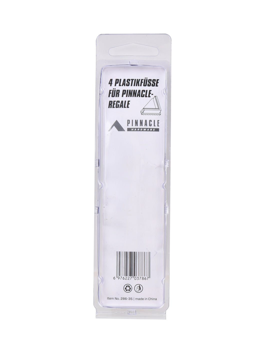 4 Plastikfüsse für Pinnacle-Regale
