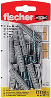 10 S-Dübel SX 8 GKS 8 mm mit Schrauben