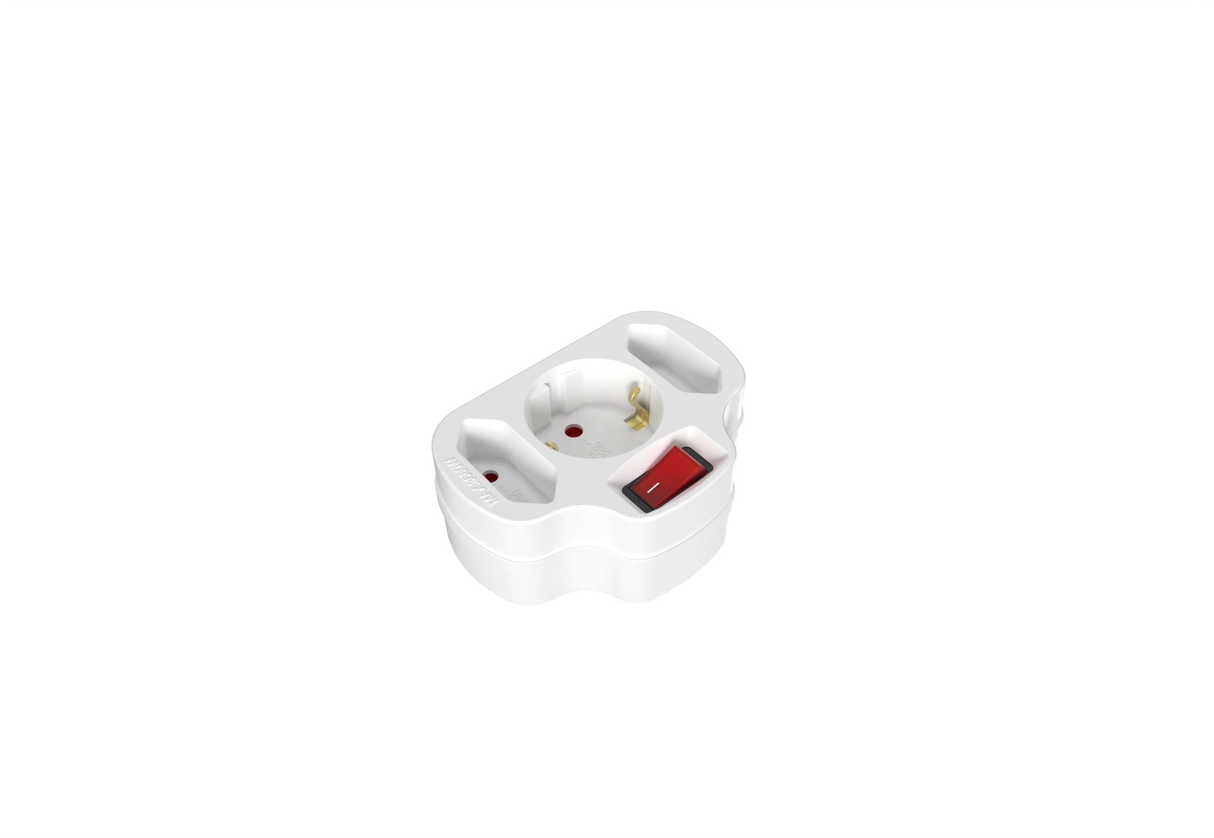 3-Fach Adapterstecker + Schalter