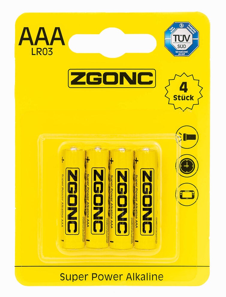 4 Batterien Micro AAA