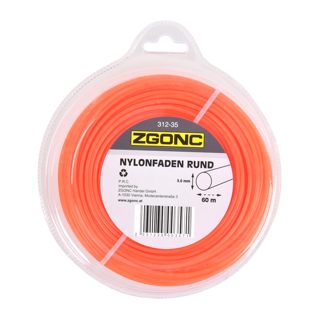 60 m Nylonfaden rund 3,0 mm