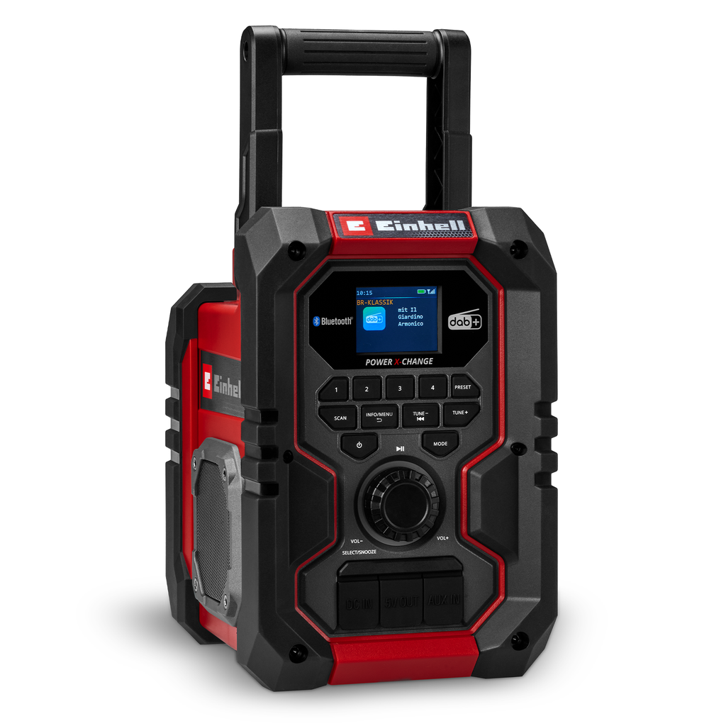 Akku-Baustellenradio TE-CR 18 Li DAB+/FM/BT