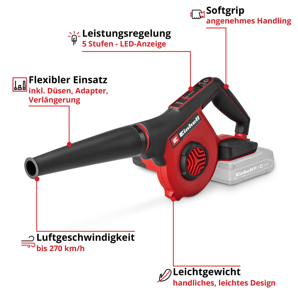 Akku-Bläser TE-CB 18/270 Li - Solo
