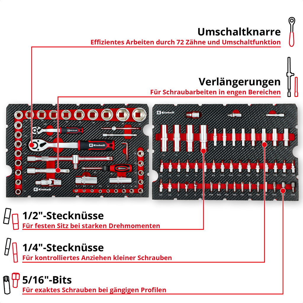 Werkzeugkoffer Werkstatt 92-tlg.