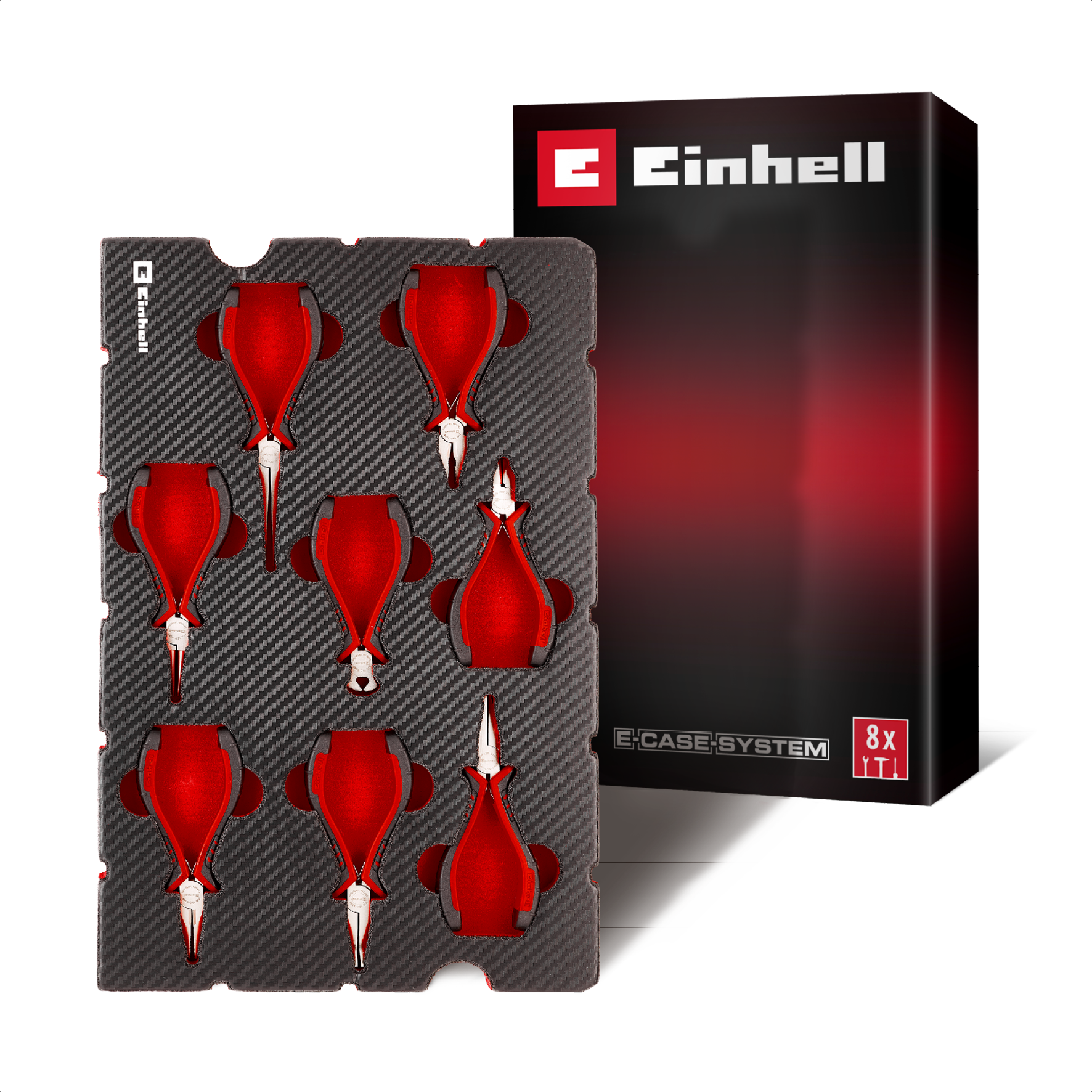 Einleger Feinmechaniker-Zangen 8-tlg.