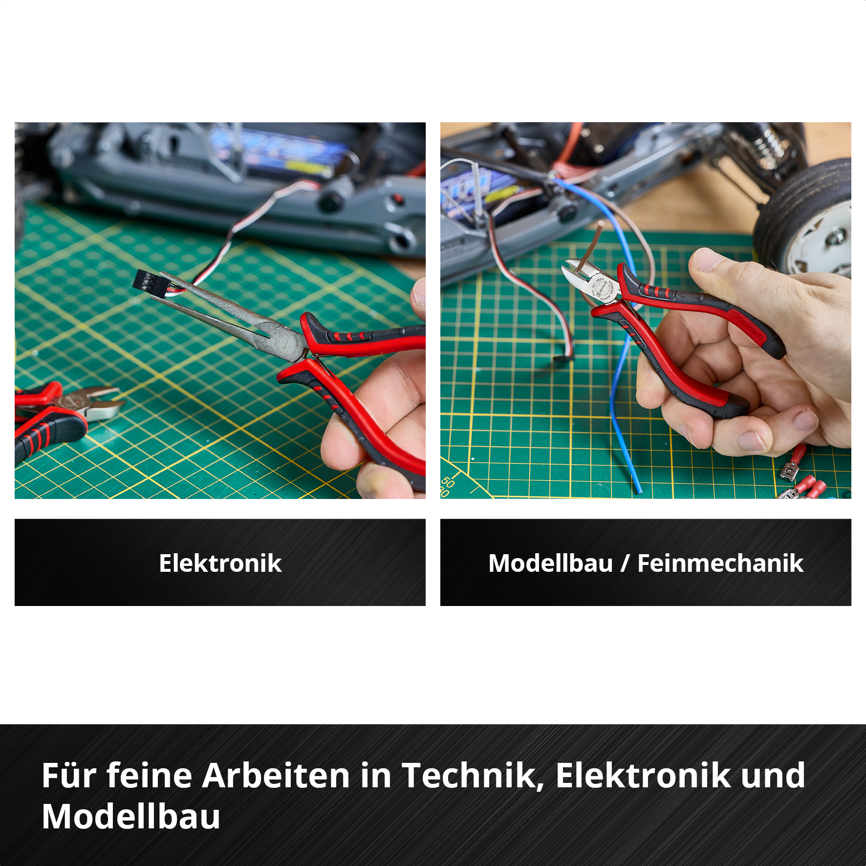 Einleger Feinmechaniker-Zangen 8-tlg.
