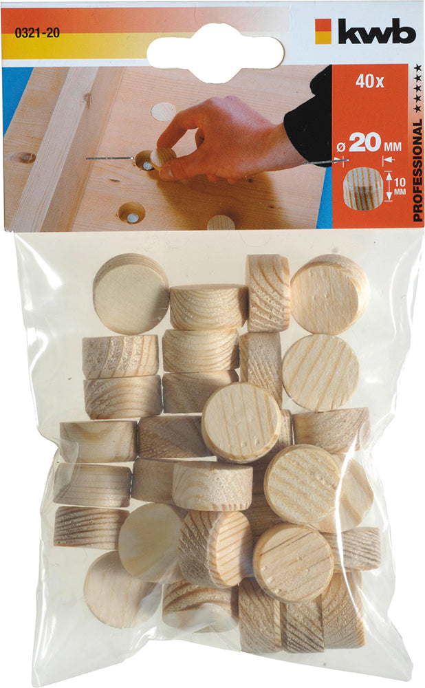 40 Stk. Konusplättchen 20 mm Ø