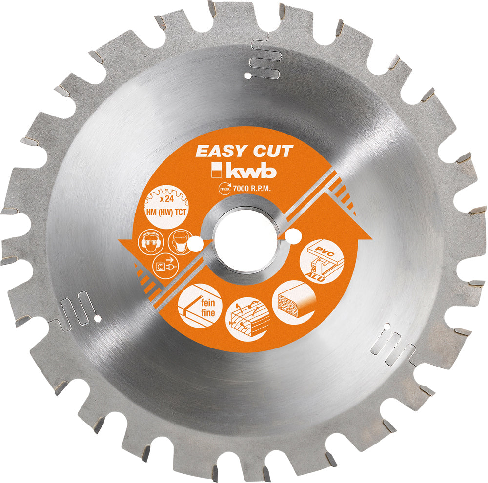 HM-Sägeblatt 160 x 20 mm Ø Easy Cut, 24 Zähne