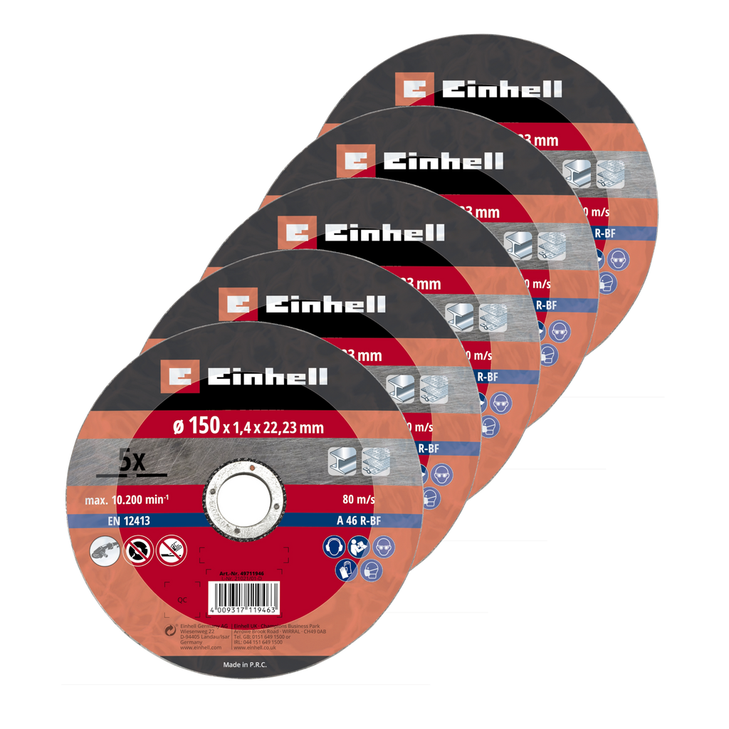 5 Trennscheiben Metall dünn 150x1,4