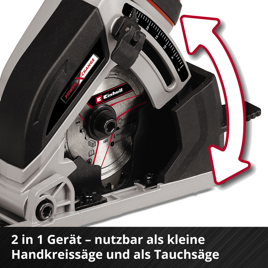 Akku-Mini-Handkreissäge TE-CS 18/89 Li Solo, Power X-Change