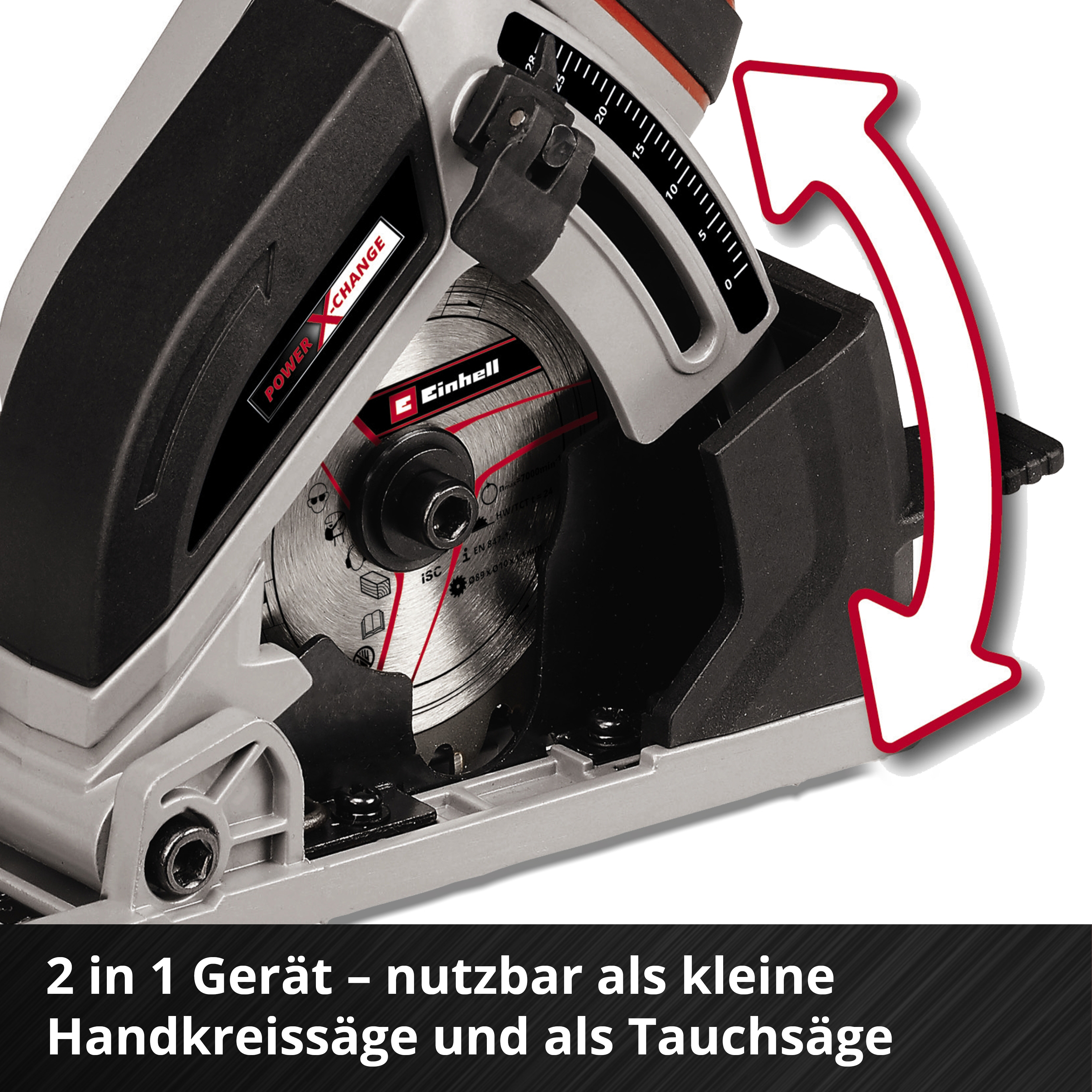 Akku-Mini-Handkreissäge TE-CS 18/89 Li Solo, Power X-Change