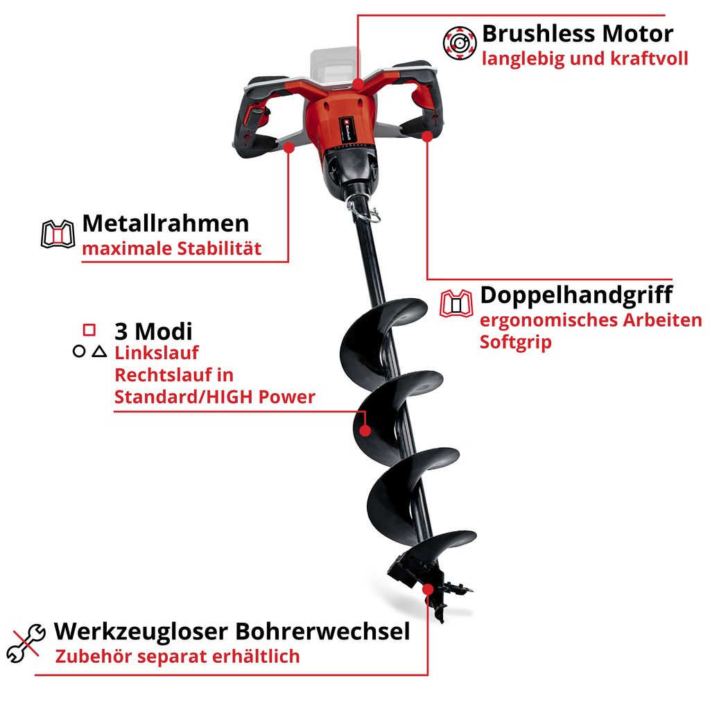 Akku-Erdbohrer GP-EA 18/150 Li BL-Solo