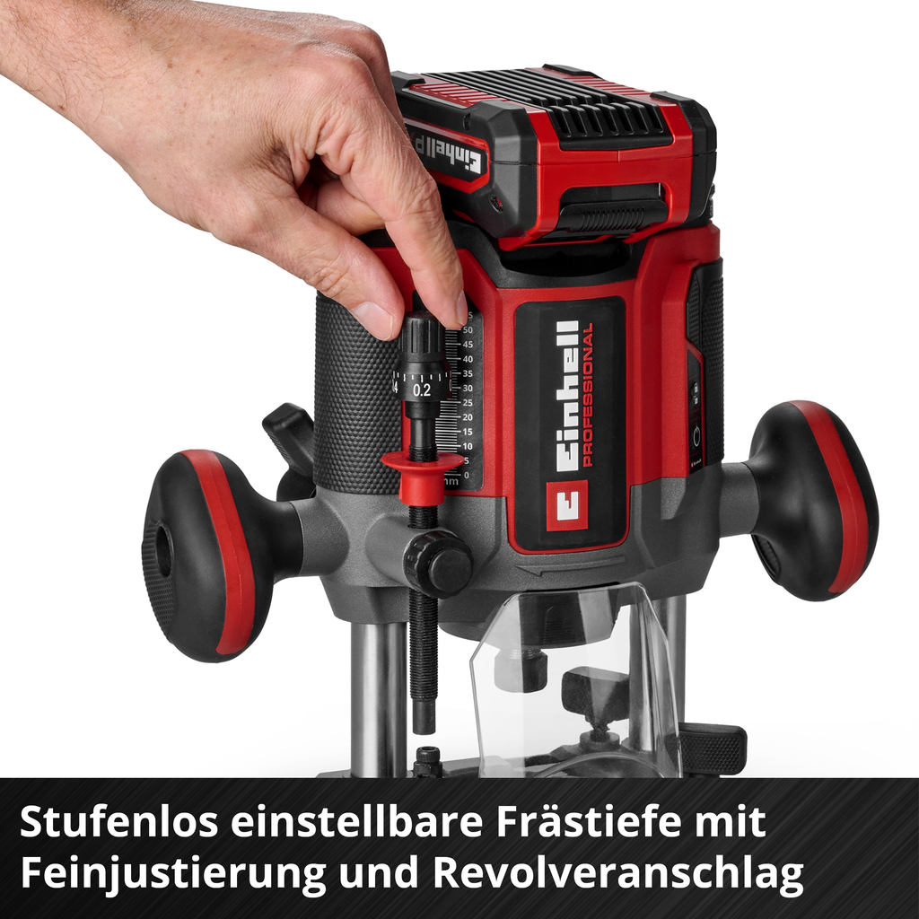 Akku-Oberfräse TP-ROD 18/551 Li BL +15 M