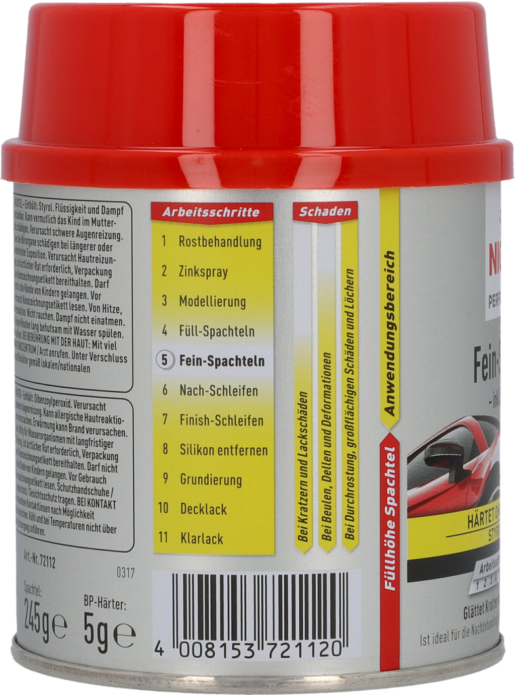 Performance Fein-Spachtel 250g 2-teilig