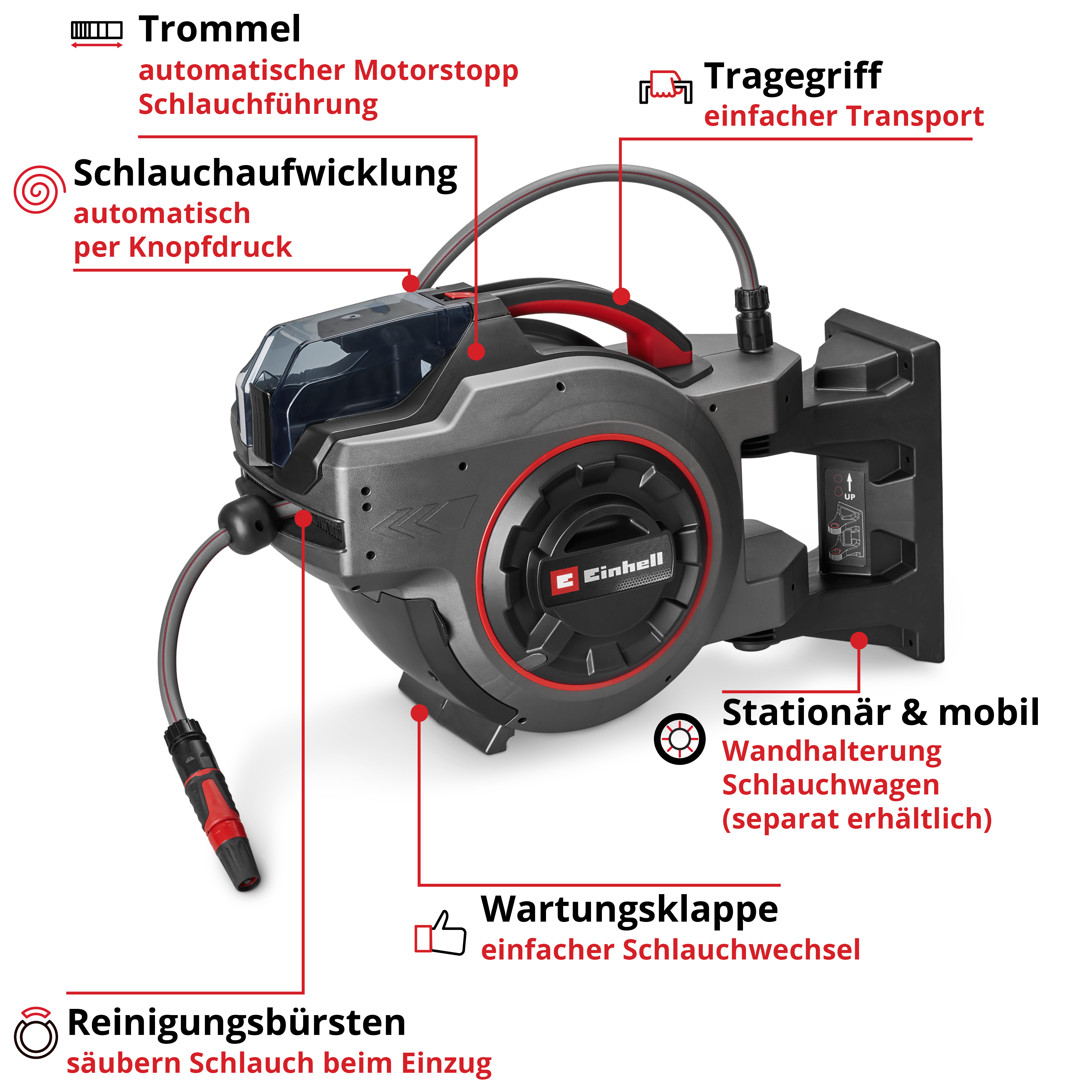 Akku-Schlauchtrommel GE-HR 18/30-1 Li-Solo